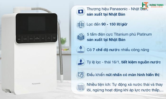 Công suất lọc của máy Panasonic TK-AS700