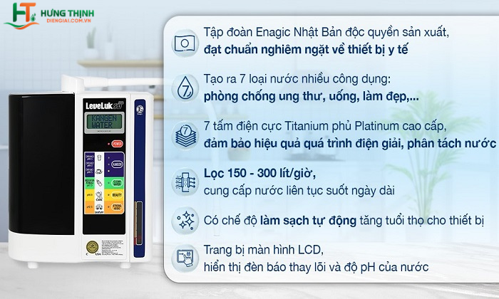 Công suất tạo nước lớn 