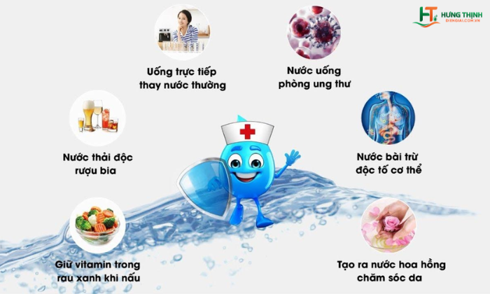 Lợi ích khi sử dụng nước Ion kiềm hàng ngày