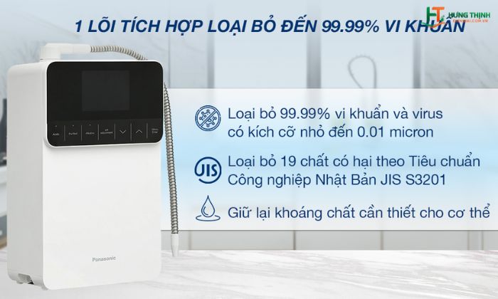 Lõi lọc hiệu quả đến 99,99% của Panasonic TK-AS700