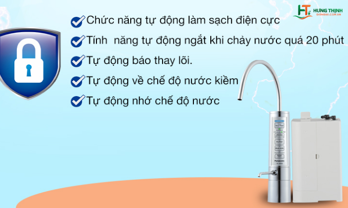 Máy lọc nước iON kiềm TK-AB50 có tích hợp những tiện ích nào?