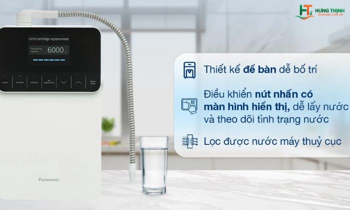 Máy lọc Panasonic TK-AS700 tích hợp nhiều tiện ích đa dạng