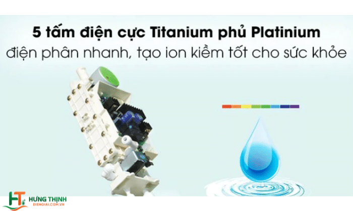 5 tấm điện cực Platinum