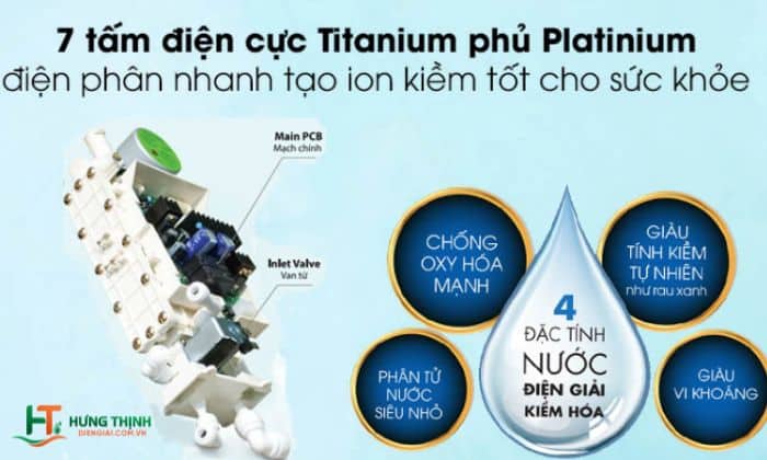 7 tấm điện cực Titanium phủ Platinium
